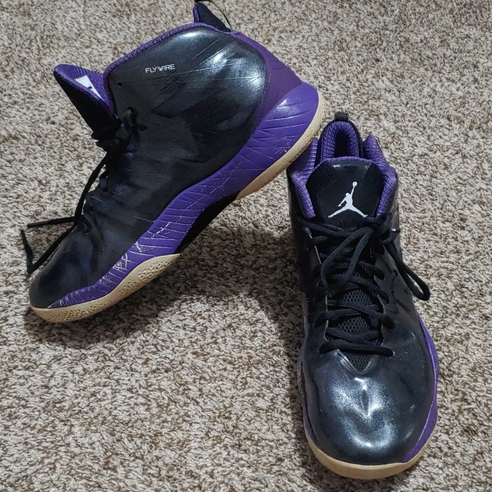 Jordan Jumpman Flywire Sneakers 2012 Club Purple Men's Size 12